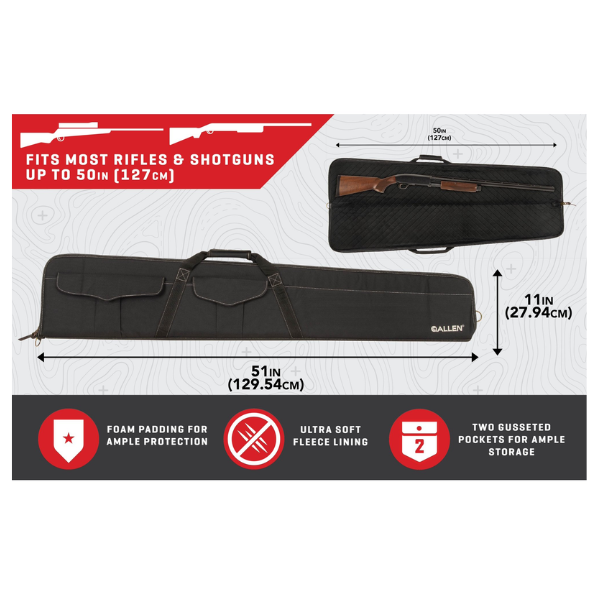 FUNDA PARA RIFLE DELUXE STOCKTON 50" 896A
